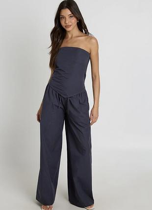 Костюм топ з брюками брюки палаццо boohoo zara 10 s-m