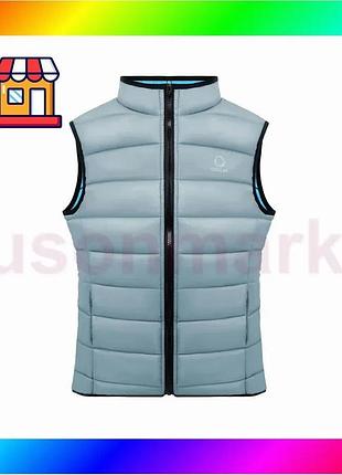 Bs жилет сollar vest best mix женский, размер s, серо-голубой bas77/n