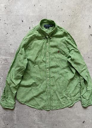 Чоловіча бавовняна вінтажна сорочка polo ralph lauren
