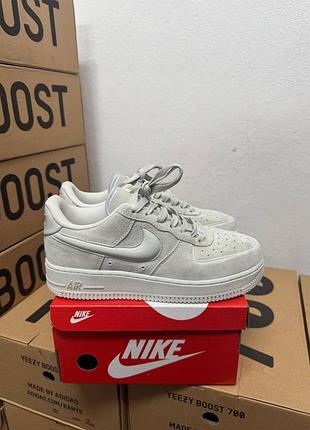 Кросівки nike air force 1 grey wolf / найк еір форс 1 сірі 36 37 38 39 40 41