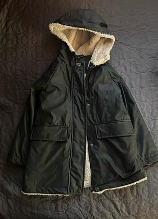 Резиновий утеплений дощовик zara