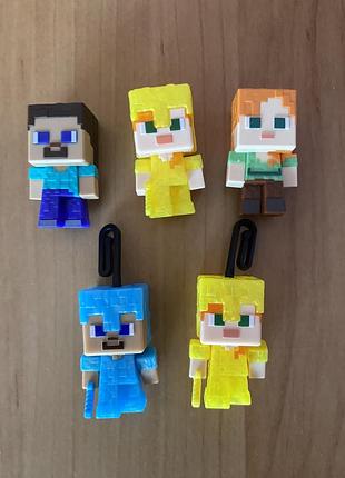 Фігурки kinder joy minecraft, майнкрафт