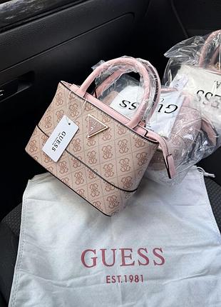 Сумка жіноча guess рожева оригінал