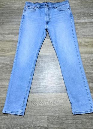 Чоловічі світло-сині джинси levis 511, розмір по бирці — 36/32, але оптимально для 34/32.