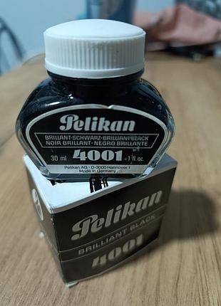 Продам чорнило для пір'яних ручок pelikan 4001 brilliant black (30 мл)