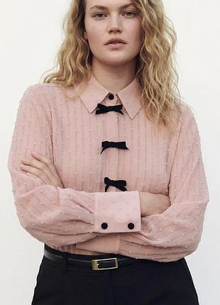 Рубашка zara, рубашка zara, рубашка с бантиками
