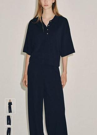 Брюки кюлоти палацо zara