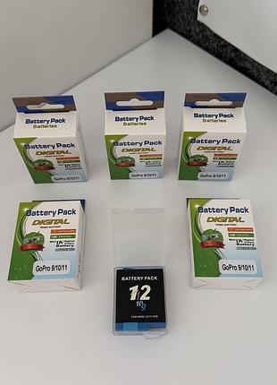 Аккумулятор gopro hero 9/10/11/12 новый батарея для экшн камер гоупро