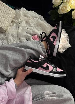 Nike sb dunk low wmns lace pack pink black