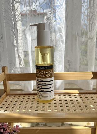 Гідрофільна олія derma factory jojoba 5% cleansing oil, 150 мл, дерма фекторі