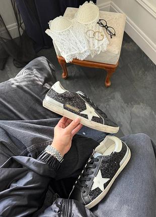 Golden goose ggdb star black sparkle 🤍