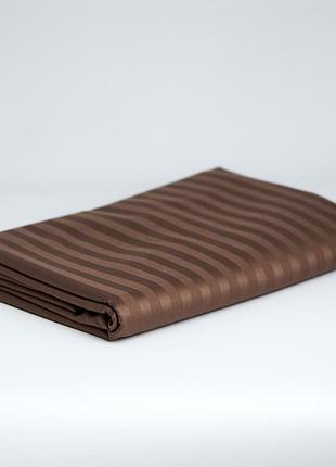 Простынь moon&star satin stripe latte brown 180х220 см (ms-860000958)
