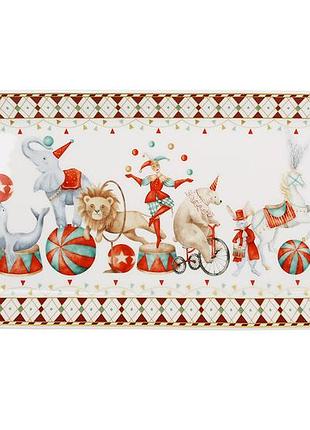 Блюдо порцелянове 35.3*14*2см. серія circus wonderland