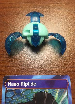 Оригінальний бакуган aquos nano riptide + карта (spin master) 3