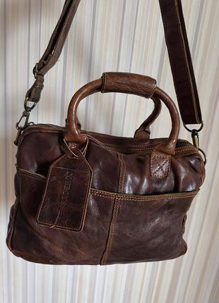 Шикарна шкіряна сумка cowboys bag