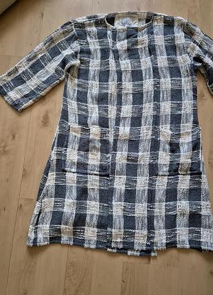 Кардиган / накидка в крупную клетку masai (размер l)