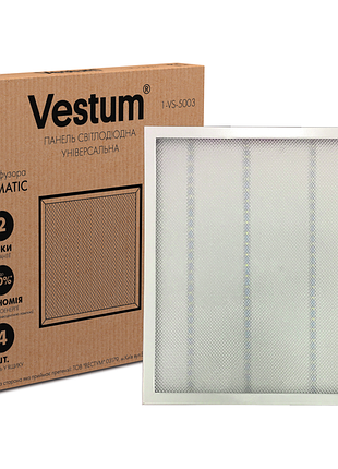Панель світлодіодна vestum prisma 36w 6500k 220v 600x600 1-vs-5003