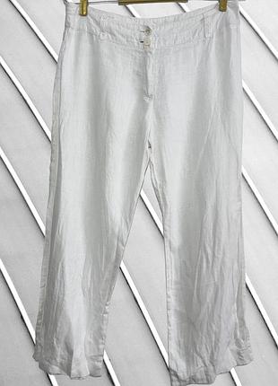Женские льняные брюки promiss eur 44 xl xxl 50 52 промес промысс белые легкие летние прямые брюки из льна белые льняные брюки 52