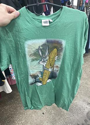 Винтажная футболка warner bros retro looney tunes taz merch duffy bugs tweety disney vintage multi майка мерч мультфильма bugs bunny y2k персонажи