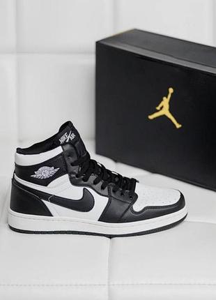 Nike air jordan 1 high — чорно-білі