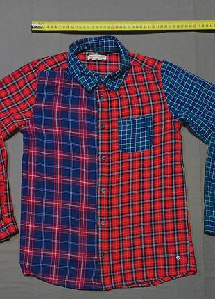 Комір 36 см angel & rocket size 10 years картата  сорочка гудзики брендовані 100% cotton
