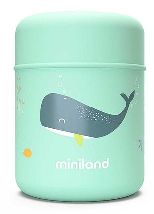 Детский термос для еды miniland silky food на 280 мл wieloryb ocean