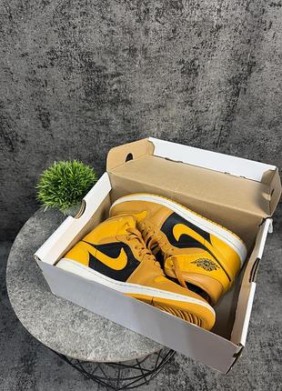 Кросівки air jordan 1 mid "chutney / taxi" (gs / women's