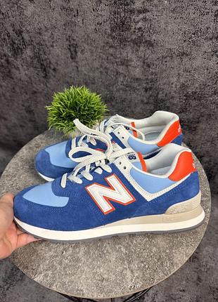 Кросівки new balance 574 "blue / orange" (wl574qa)
