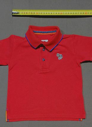 Плечи 26 см paul smith junior 
size 2-3 years красное поло 
100% cotton