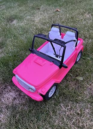 Рожевий джип позашляховик для ляльок barbie 29 см