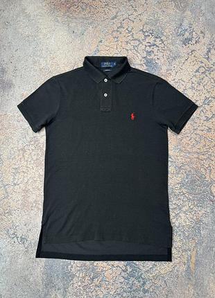 Базове чорне поло polo ralph lauren розмір м