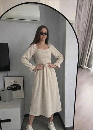 Вельветова жіноча сукня