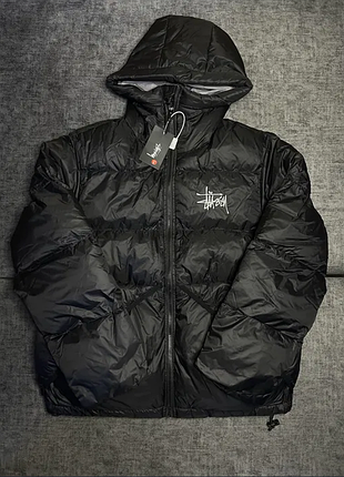 Пуховик stussy (чорний) stussy | casual | пуховик | зимова куртка