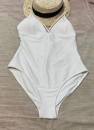 H&m новий білий суцілтний купальник