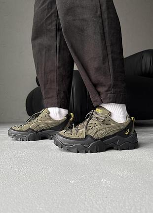 Кроссовки мужские asics gel-pickax black/khaki