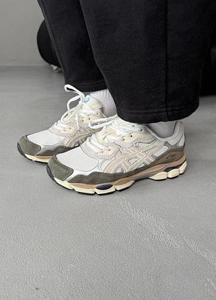 Кросівки жіночі asics gel-nyc brown/cream