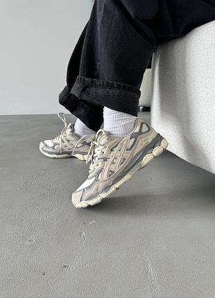 Кроссовки женские asics gel-nyc grey/beige