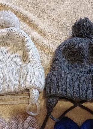 Комплект зимних шапок h&amp;m на флисе 86/92 (на 1-2 года)