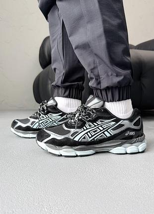 Кроссовки мужские asics nyc black/mint