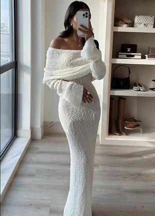 Ефектне з хомутом плаття 👗 букле