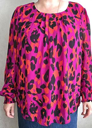 Яркая блуза izabel london р.20(54‐56)(4xl)