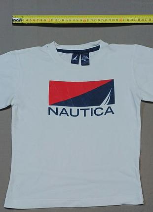 Плечі 34 см nautica size 5t yrs   біла футболка 100% cotton