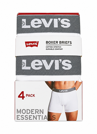 Мужские боксерские трусы levi's, набор из 4 штук размер m