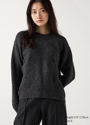 Джемпер з круглим вирізом з пряжі soufflé uniqlo