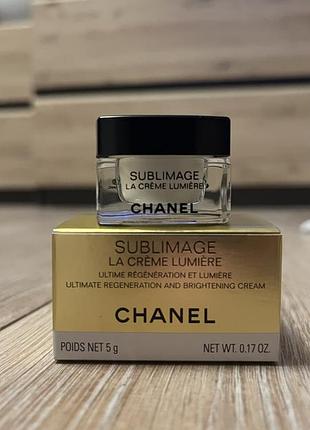 Chanel sublimage la crème lumière регенеруючі крем для обличчя , 5мл⭐️