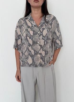 Легенька сорочка в принт h&amp;m