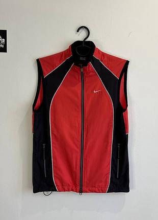 Nike vintage nylon vest 90s reflective black s-m