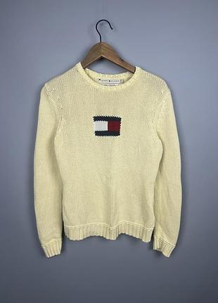 (s) tommy hilfiger жіночий бавовняний светр вʼязаний
