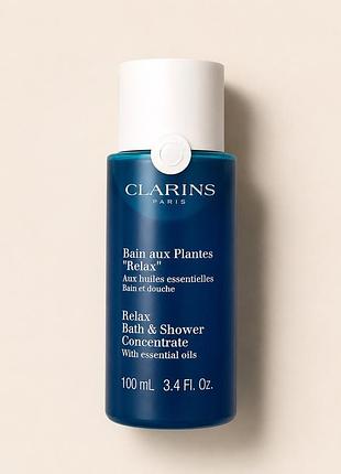 Clarins relax bath & shower concentrate 100 мл — гель-концентрат для душу та ванни