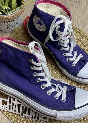 Converse all star unisex 40р.-25,5см фіолетовий унісекс